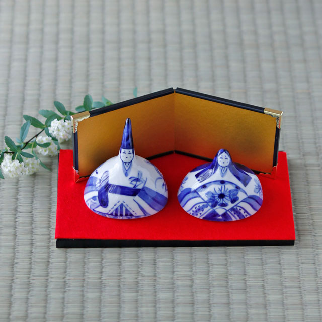 砥部焼の和食器 きよし窯の雛人形【砥部工房 からくさ】