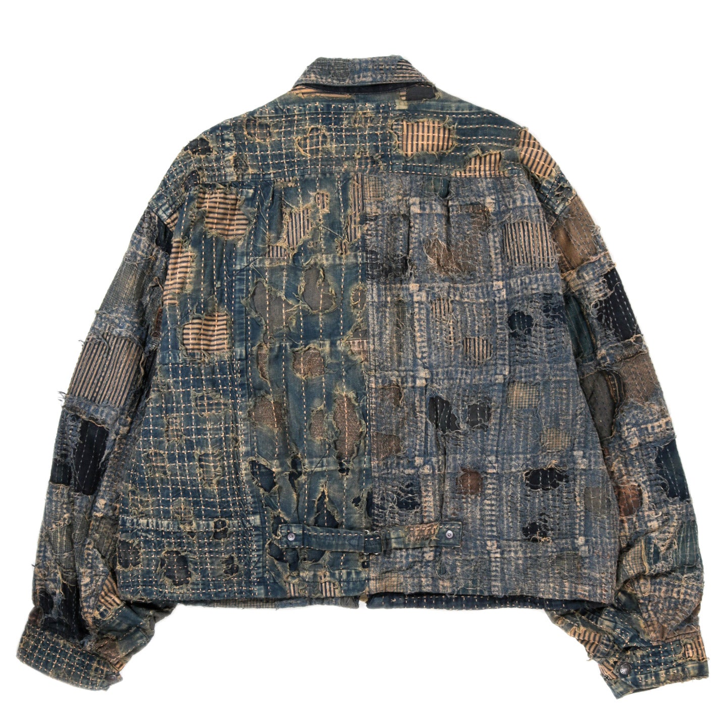 KAPITAL BORO T-BACK DRIZZLER JACKET INDIGO | TODAY CLOTHING