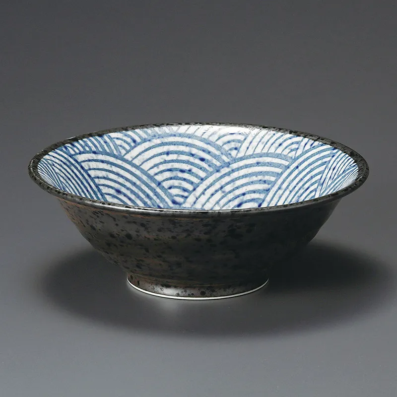 青海波5.0平鉢(和食器,鉢もの,中鉢)|食器通販の陶磁庵