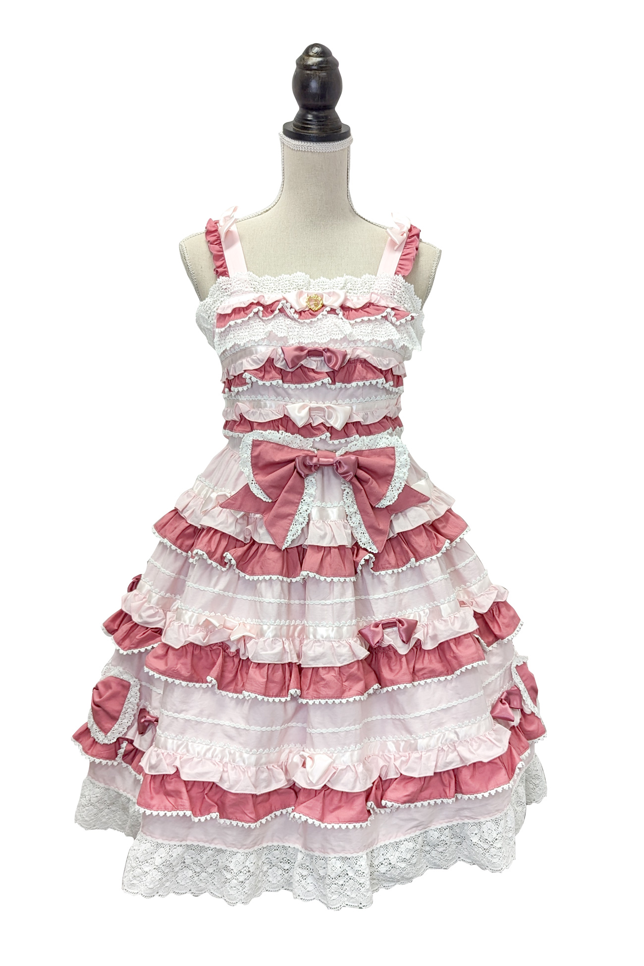 Bonbon Parfumジャンパースカート＋ヘッドドレスセット ピンク｜東京