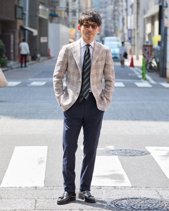 オーバーストライプ タイ【Sette Pieghe/セッテピエゲ】｜atto