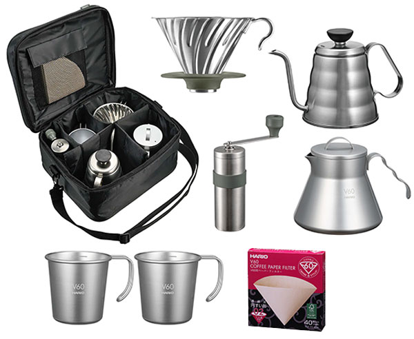 HARIO outdoor ハリオ アウトドア V60 アウトドアコーヒーフルセット O