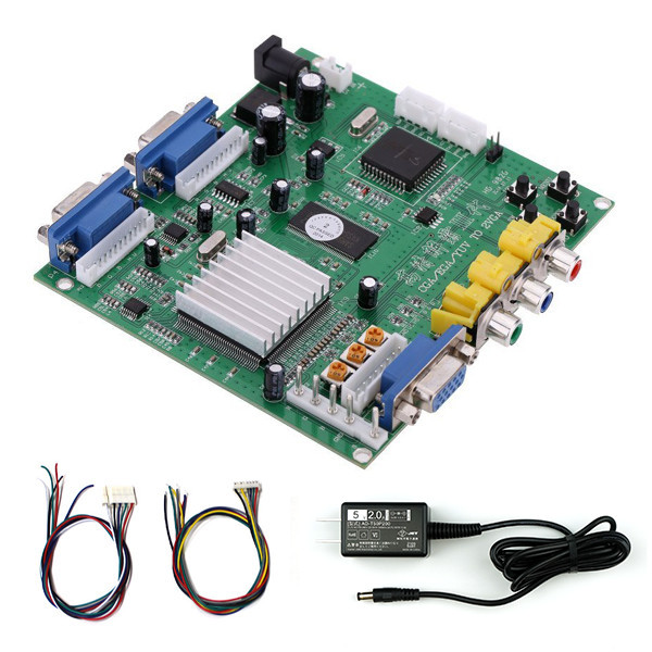 アーケード基板 アップスキャンコンバーター JAMMA中間コネクター付