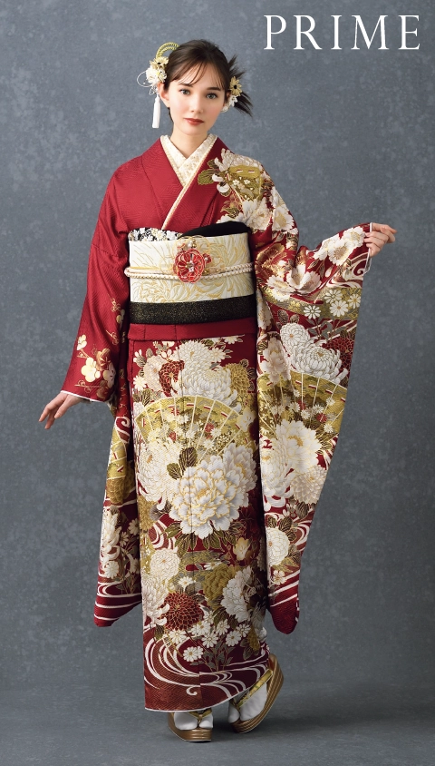 池田エライザ”の振袖-グレー｜成人記念の新作振袖ご紹介 EL-723