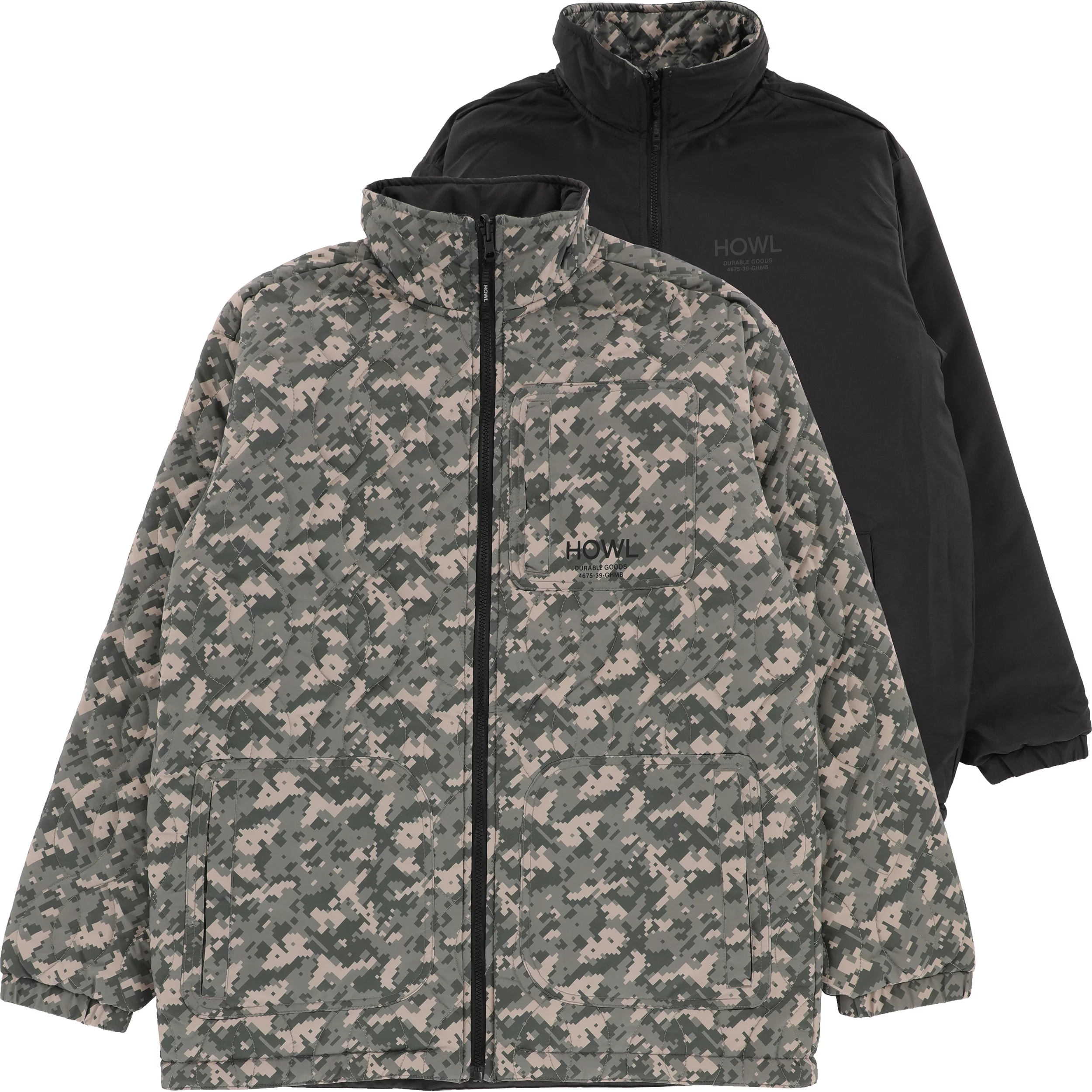 Howl Reversible Coaches Jacket - black/camo | Tactics