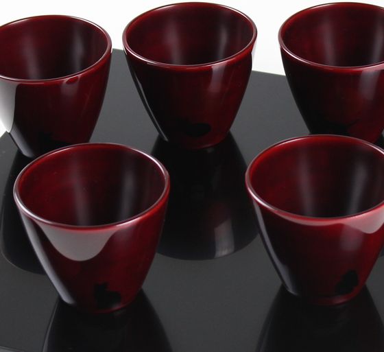 猫カップ 5客1組 231,000円（税込） | 輪島塗の塗師屋 輪島漆器大雅堂
