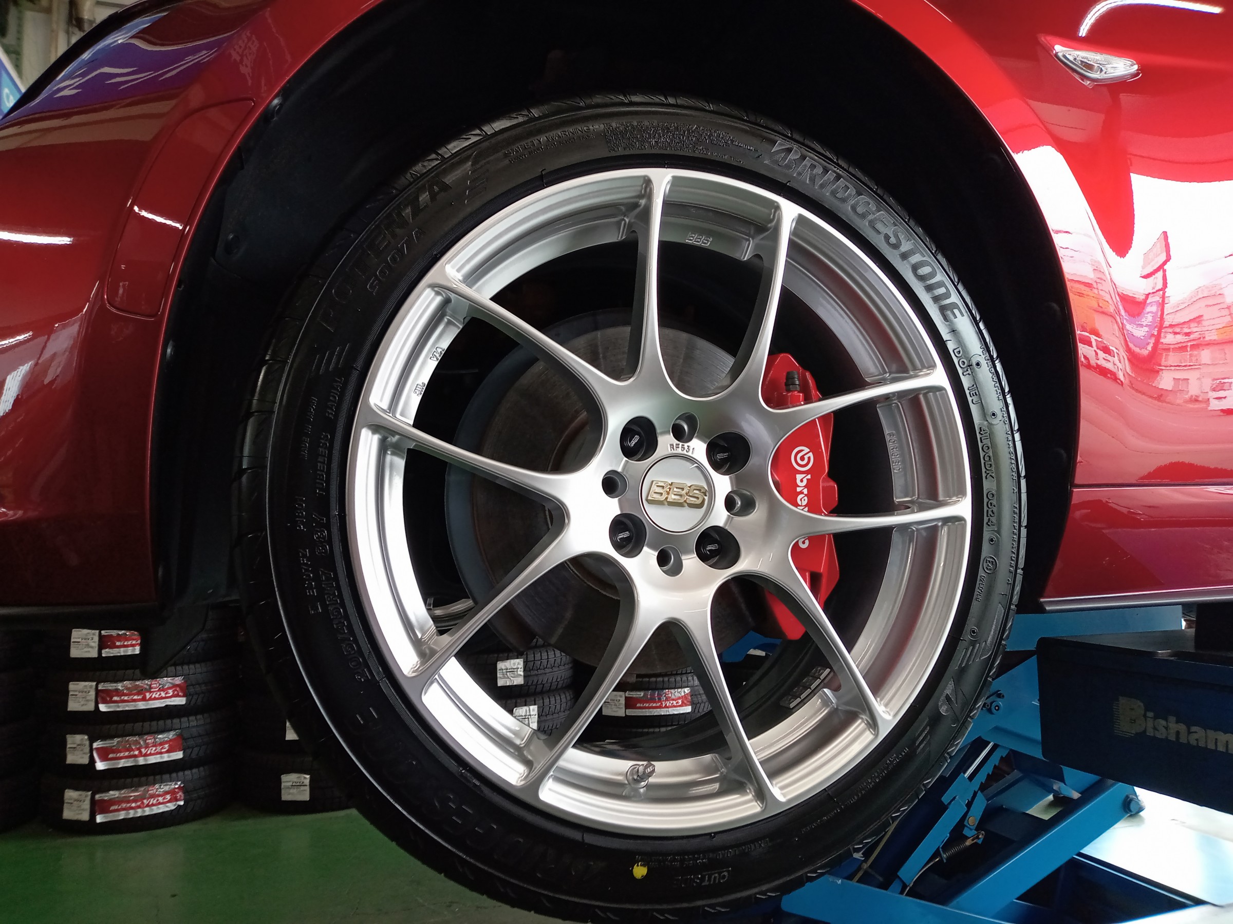 ロードスターでアルミご検討の方必見！】NDロードスター BBS RF 取付