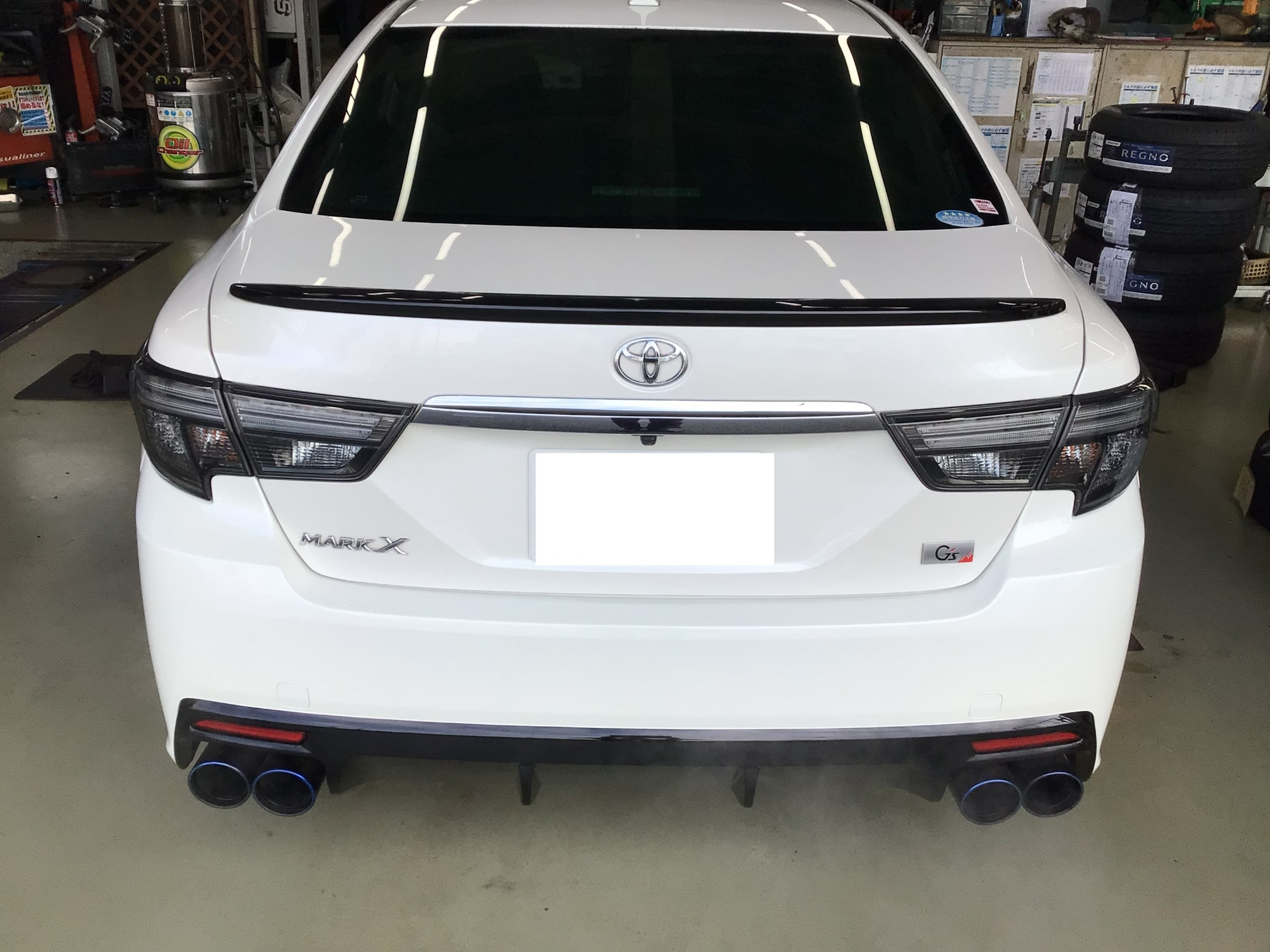 トヨタマークX（G's）リアバンパー板金取付！ | 店舗おススメ情報
