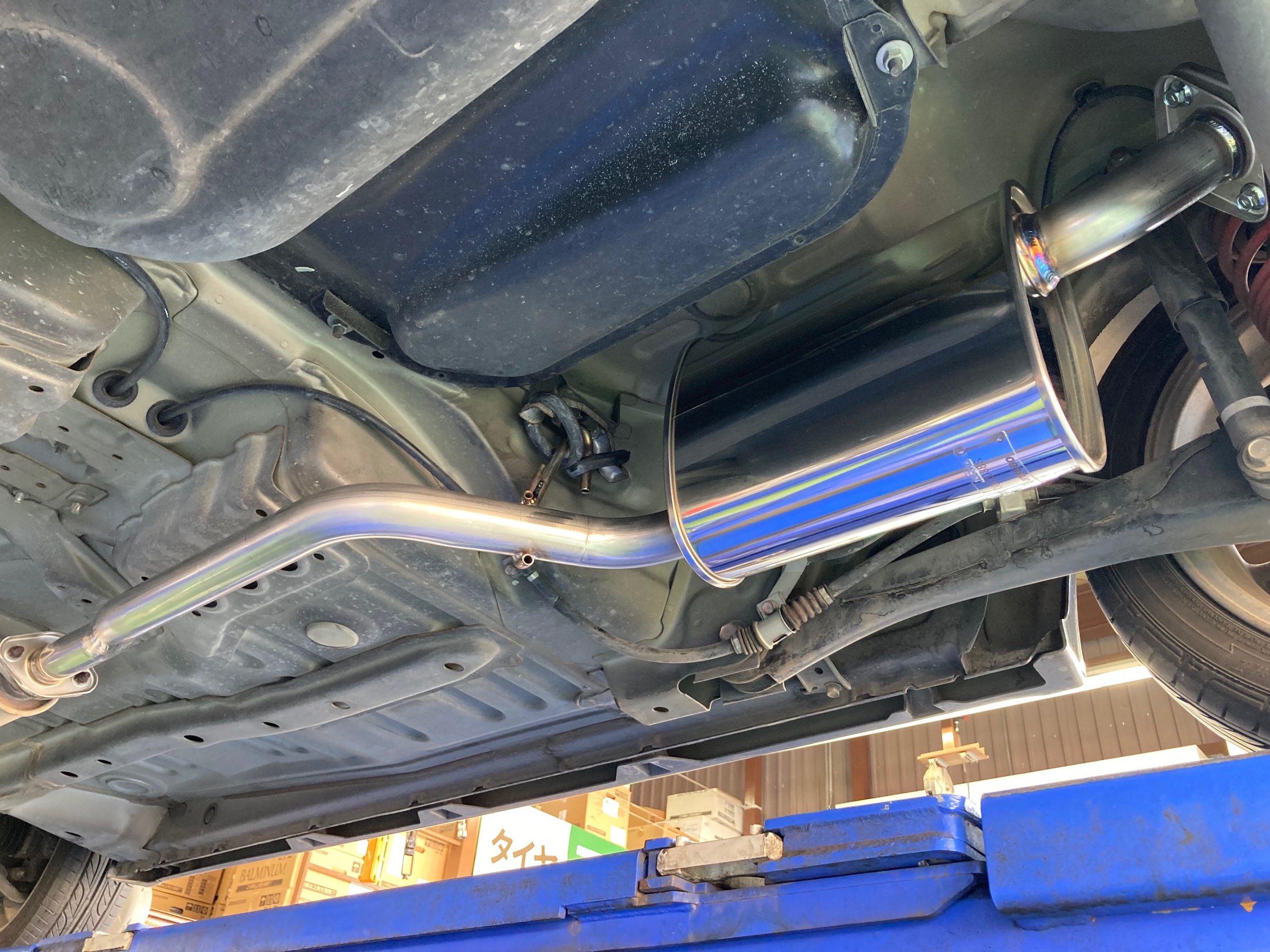 日産・オッティ・H92W】フジツボ・スポーツマフラーに交換しました