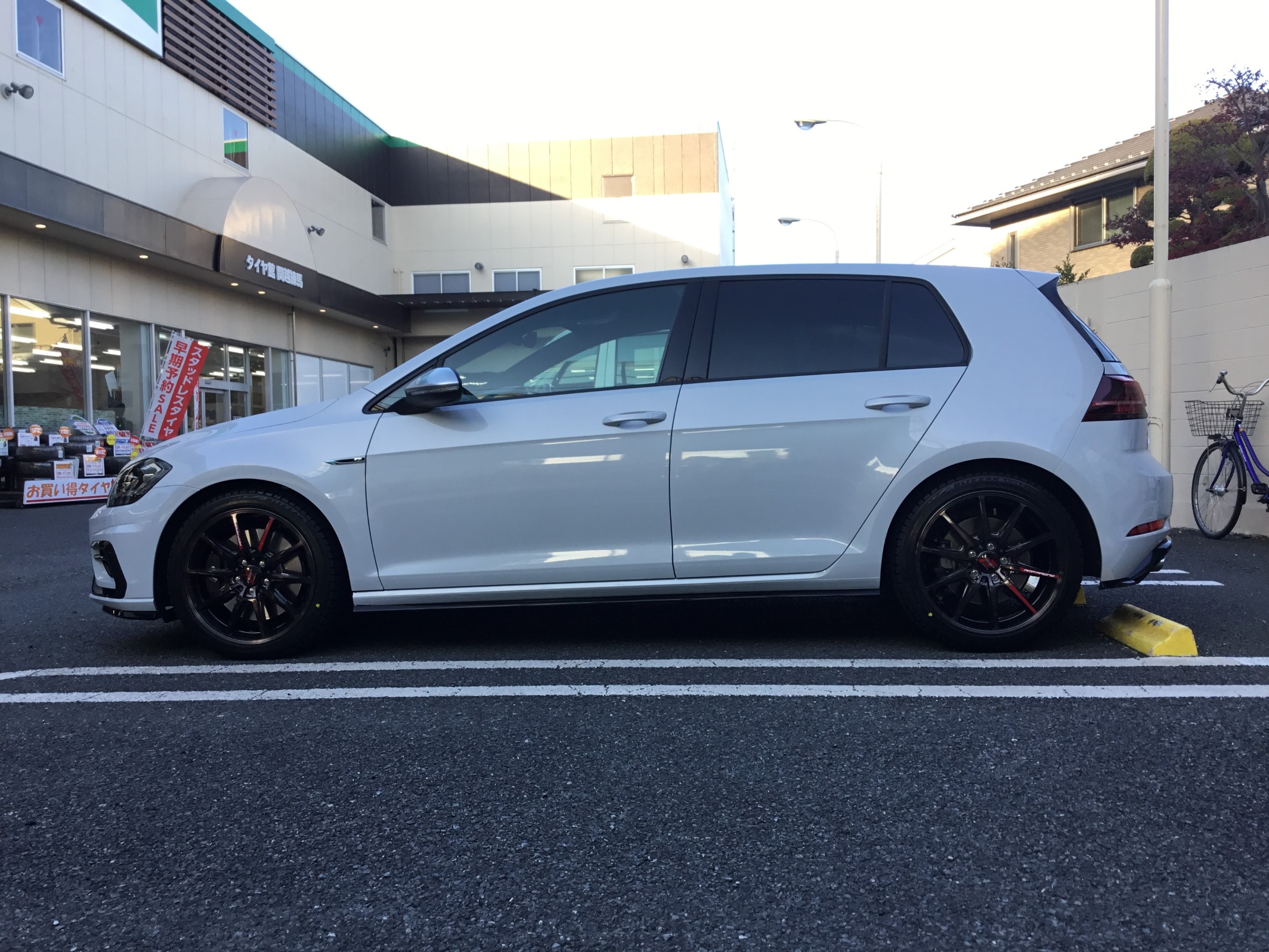 フォルクスワーゲン ゴルフR スタッドレスホイールセット取り付け