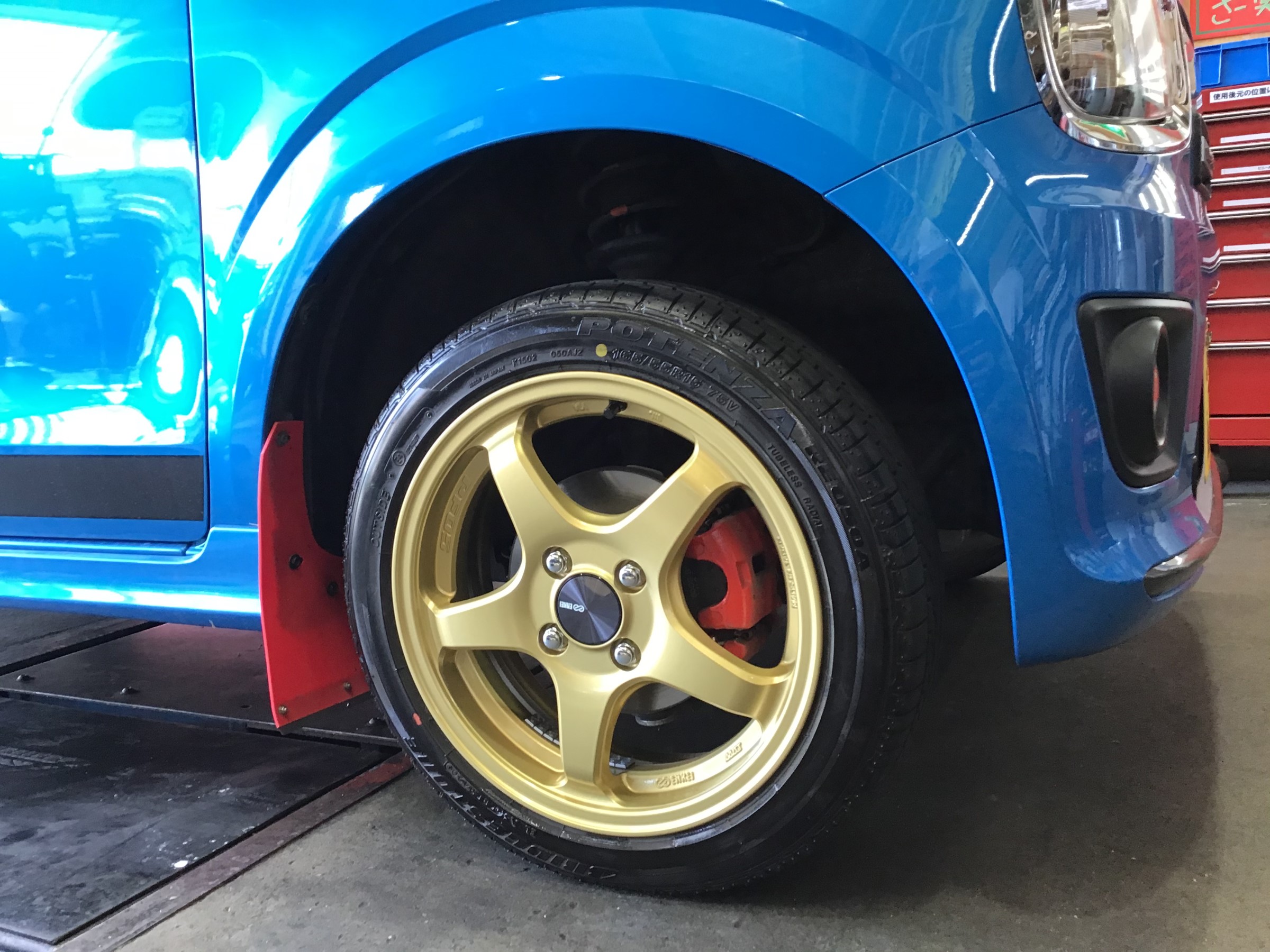 HA36S アルトワークス ホイール交換作業 | 店舗おススメ情報 | タイヤ