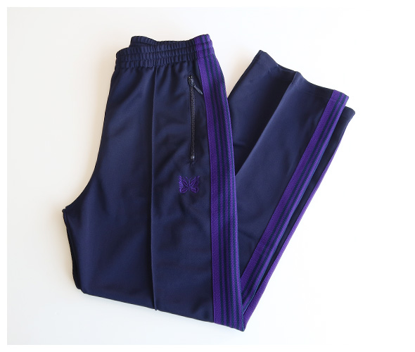 NEEDLES - Track Pant - Poly Smooth - NAVY ニードルズ トラックパンツ
