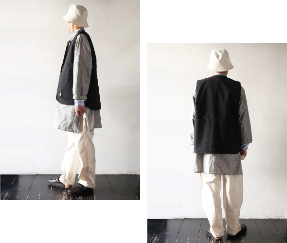 SASSAFRAS - Cultivator Vest - P / C Weather ササフラス カルチ