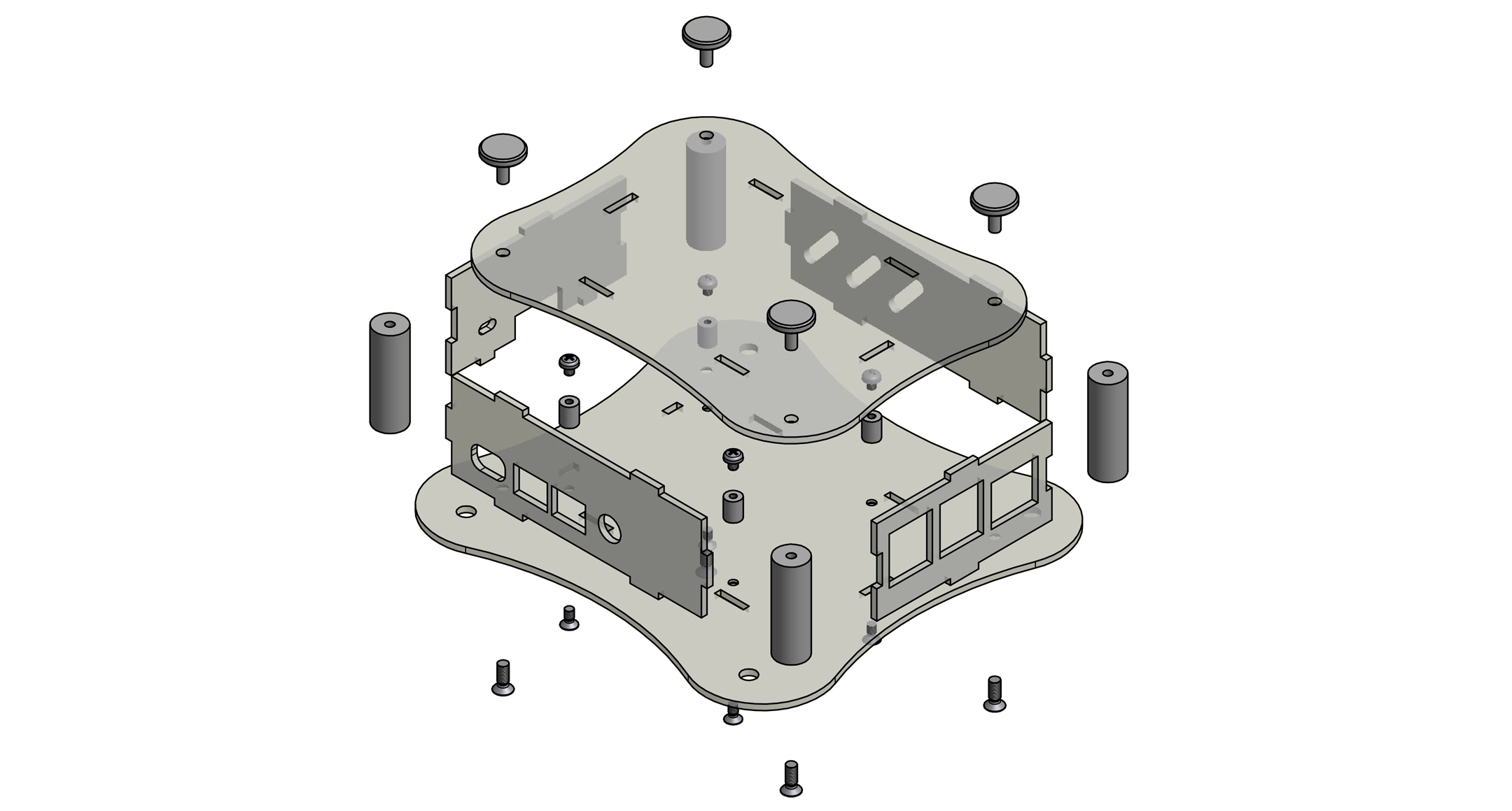 Raspberry Pi用 壁付型アクリルケース RPA-Fシリーズ | 製品情報