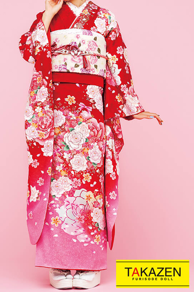 キュートガーリー ピンク/赤 バラ柄 ゆるふわ ラブリー かわいい