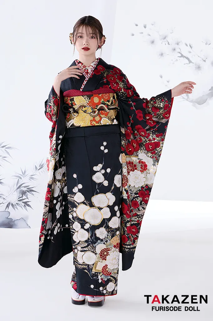 粋古典の成人式のレンタル振袖｜古典和柄を粋に着こなすクールで