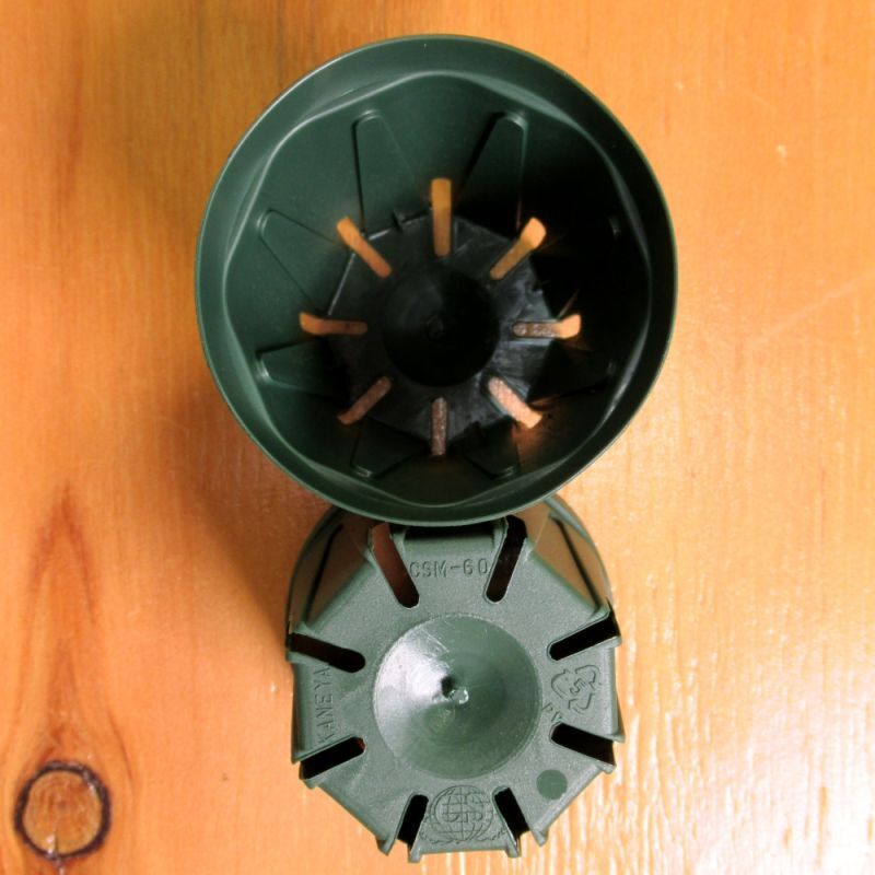 スリットポット 2号鉢 CSM-60【1850個・業務用・箱売り】モスグリーン