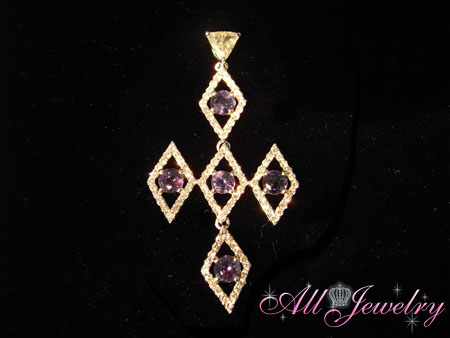 天然 アレキサンドライト 'エレガントな' ペンダント トップ【誕生石6