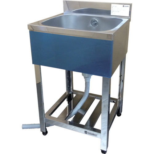 たのめーる】東製作所 一槽シンク(ホース付) 500×450×800 KP1-500 1台