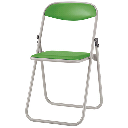 たのめーる】ライオン事務器 折りたたみイス グリーン No.221P 1脚の通販