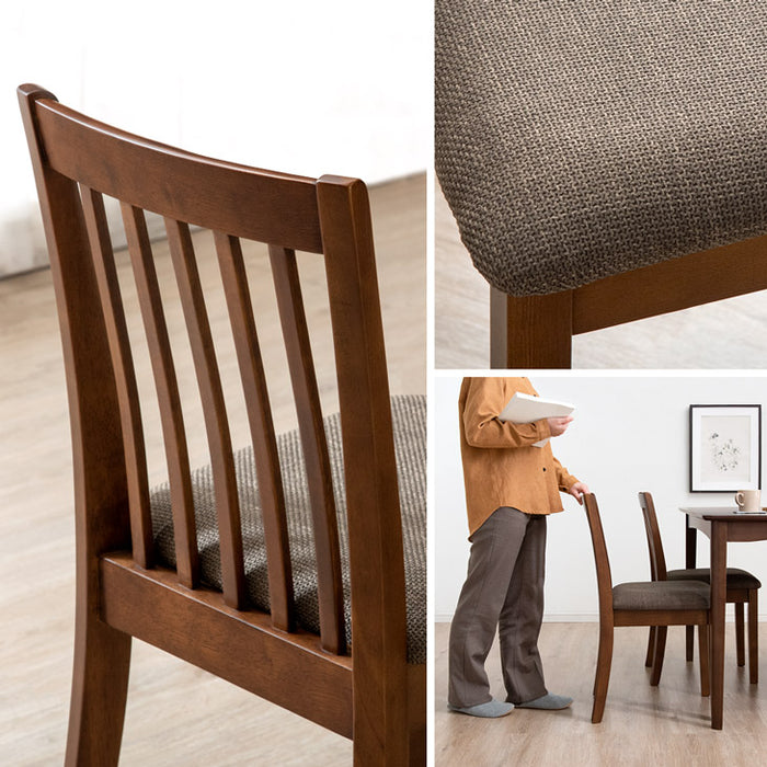 幅120］ダイニングテーブルセット チェア 5点セット 4人用 天然木