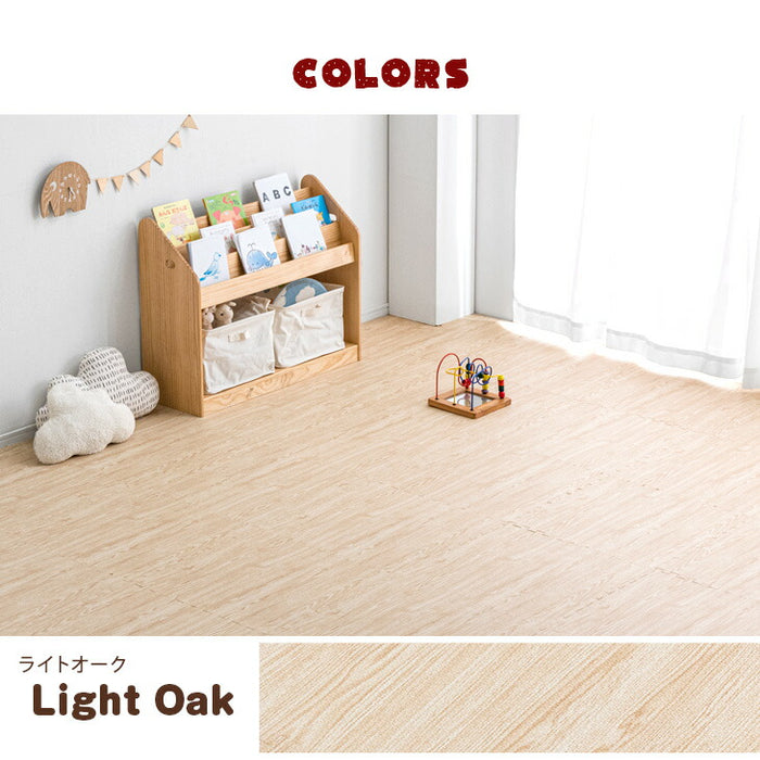 12畳］防炎 ジョイントマット 64枚 大判59cm 木目調 1級防音 抗菌 防臭