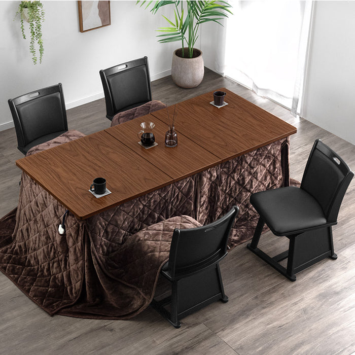 2点セット］伸長式ダイニングこたつ 140/180cm こたつテーブル+