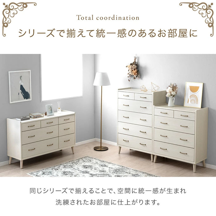 幅120] チェスト 3段 日本製 完成品 スライドレール付 大容量 北欧