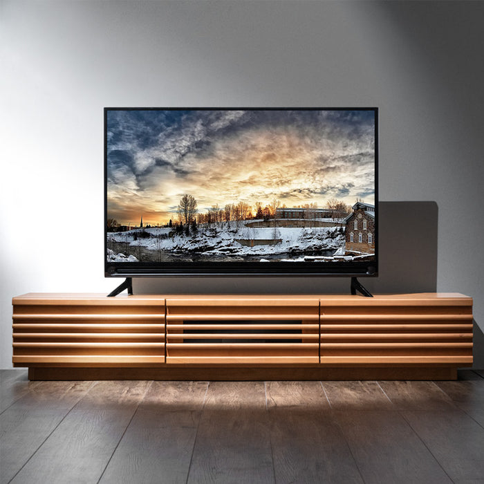 幅150cm アルダー無垢 国産 完成品 テレビ台 ロータイプ ローボード