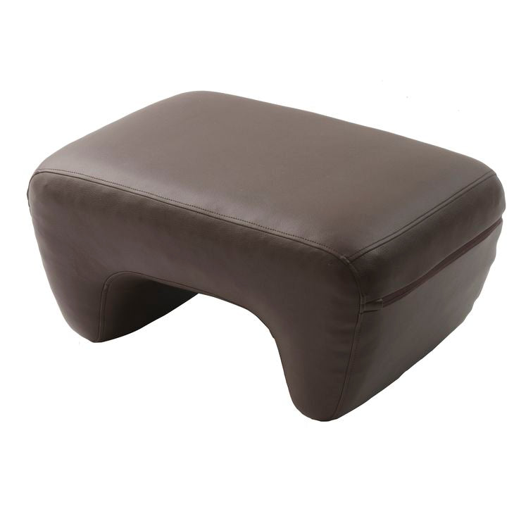 日本製 オットマン スツール ブラウン オットマン レザー 足置き 1人