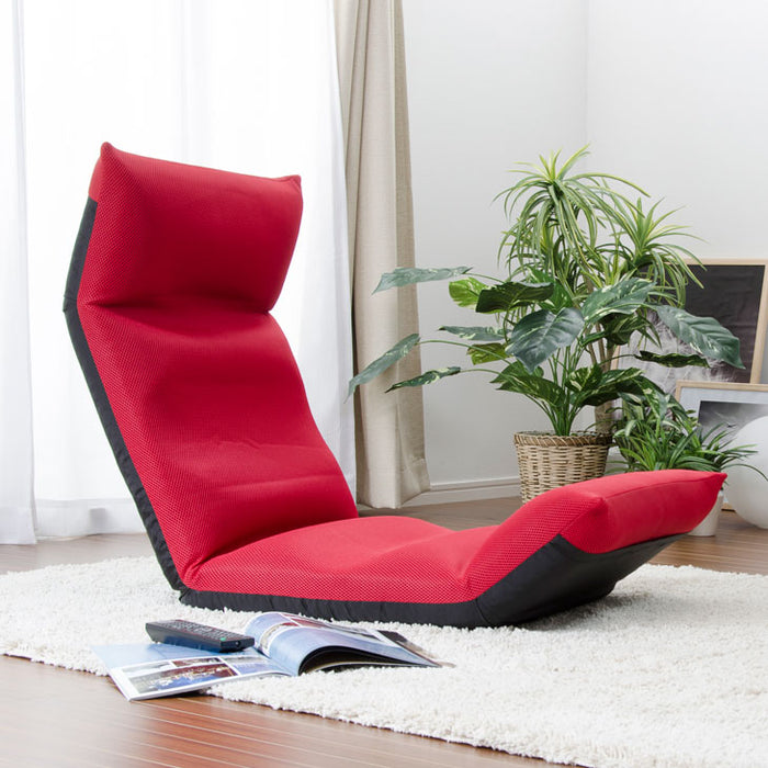 1人掛け 高反発 座椅子 日本製 メッシュ リクライニング14段