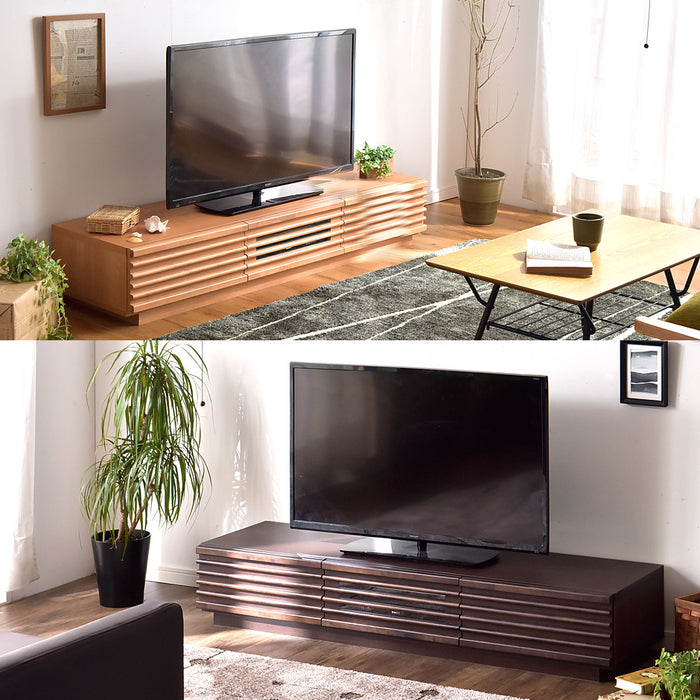 幅150cm アルダー無垢 国産 完成品 テレビ台 ロータイプ ローボード