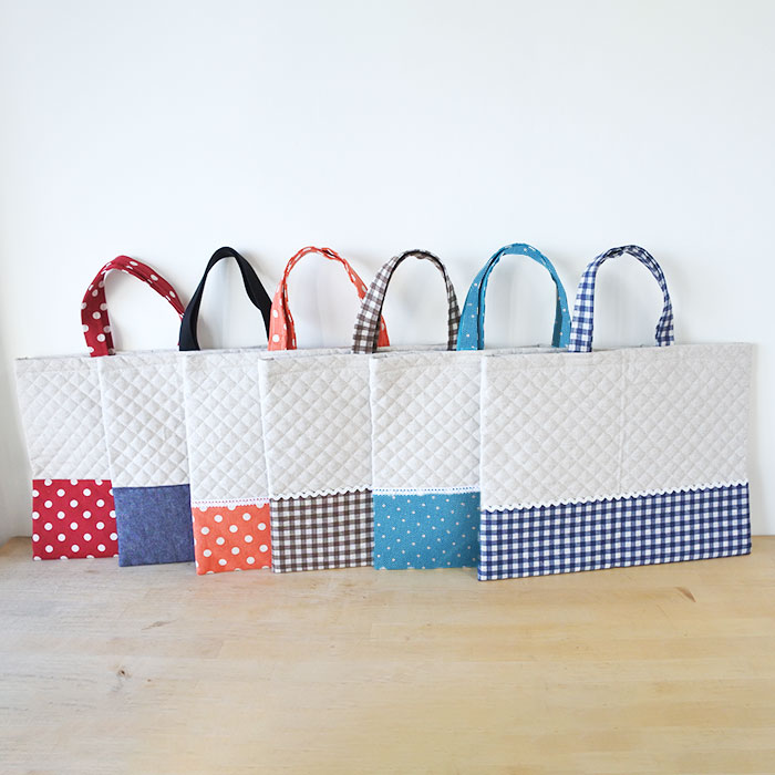 大きなリンゴ【レッスンバッグ】材料セット 作り方マニュアル付き 入園