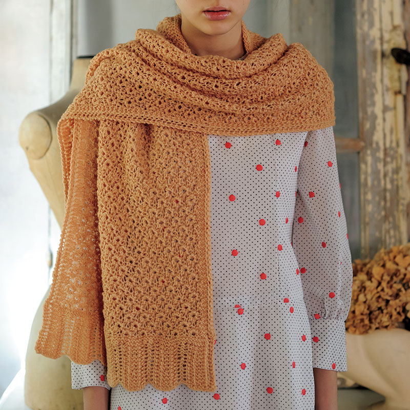 レシピ〉春色ショール: レシピ｜手づくりタウン by 日本ヴォーグ社