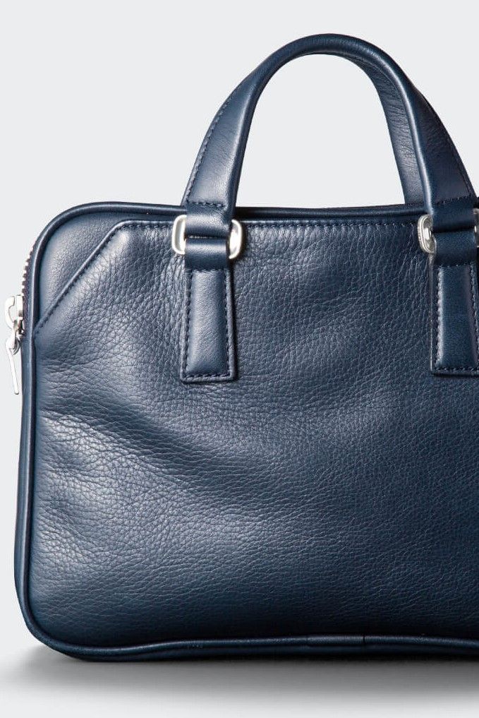 aniary - コンパクトブリーフ Shrink Leather / Navy 【aniary】 | BRYAN