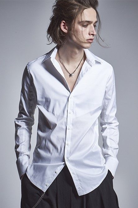 kiryuyrik - Shirts シャツ Broad / White 【kiryuyrik】 | BRYAN