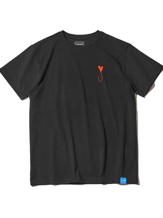 MAISON HONORE - Tiphanie Tシャツ ブラック×レッド 半袖メゾンオノレ