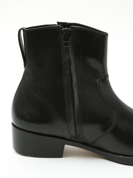 5351 POUR LES HOMMES - サイドゴア ジップブーツ ブラック 4cmヒール