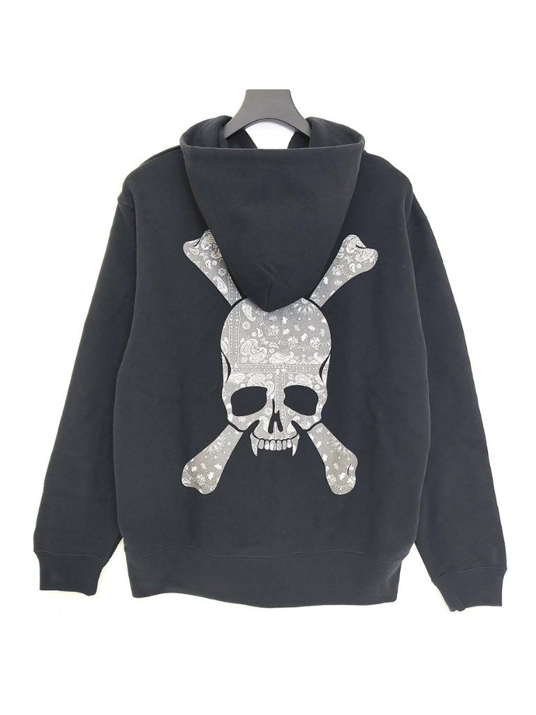 Roen - PAISLEY SKULL PK / 長袖パーカー / ブラック 【Roen】 | BRYAN