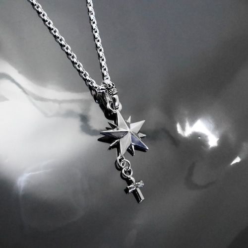GODSIZE - 《受注生産》10P STAR with CROSS NECKLACE / 10ピークス