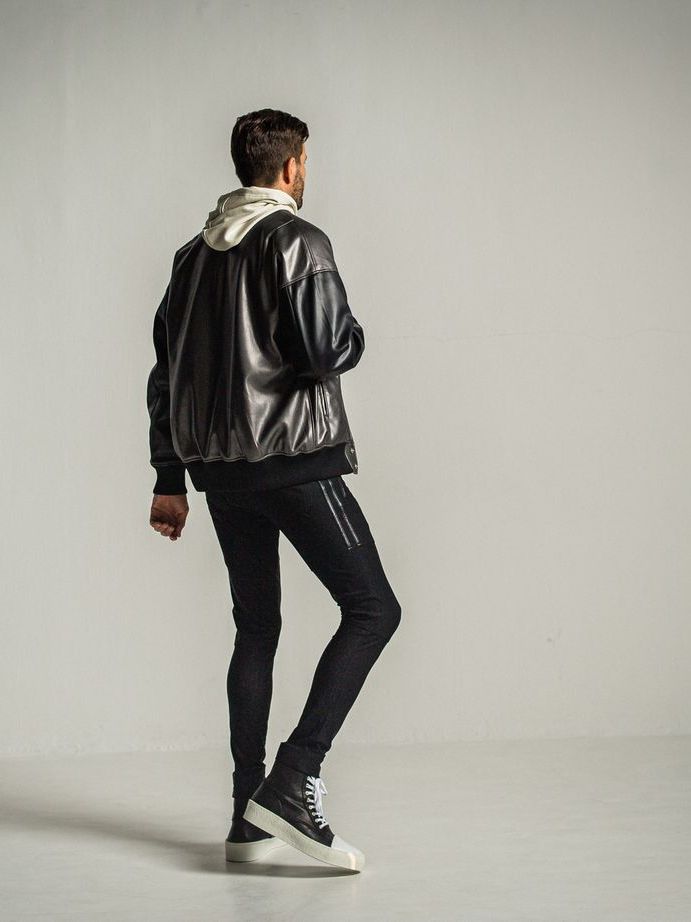 RESOUND CLOTHING - 《予約9月1日18時締め》 leather Varsity jacket