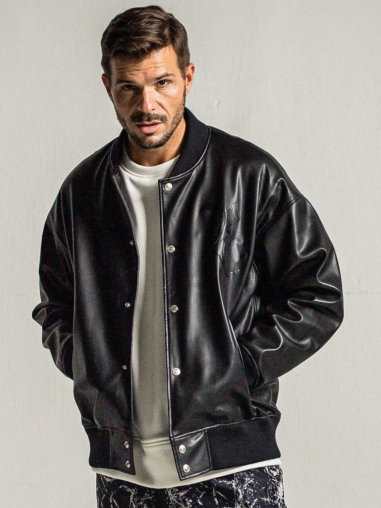 RESOUND CLOTHING - 《予約9月1日18時締め》 leather Varsity jacket