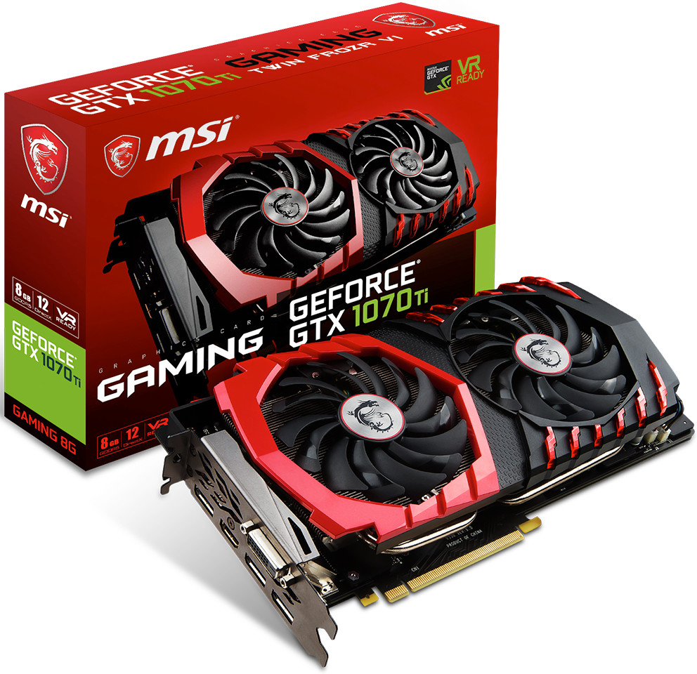 MSI Announces its GeForce GTX 1070 Ti Gaming, Duke, and Aero