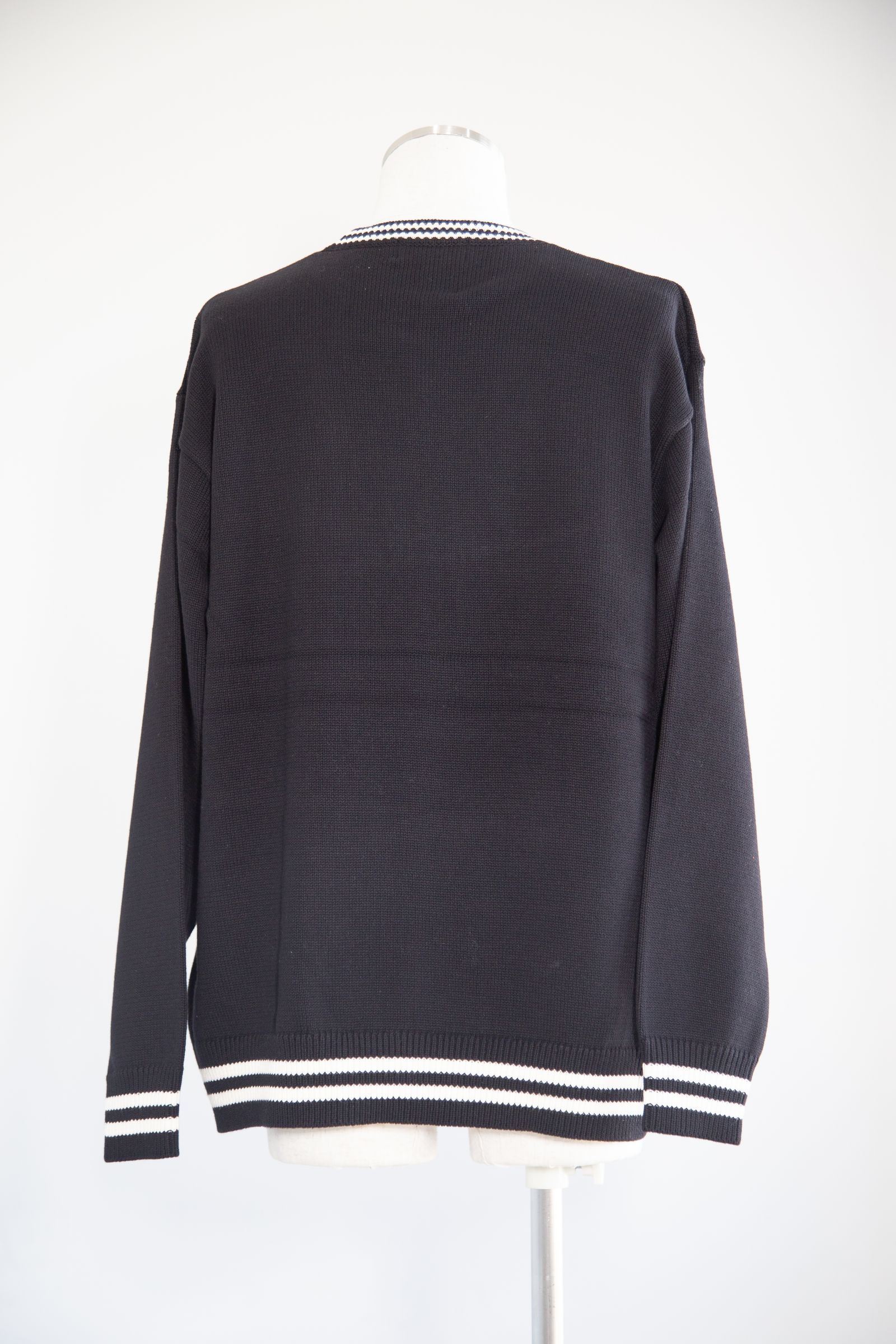 HYSTERIC GLAMOUR - DEVIL MADE ME DO IT編込 セーター / ブラック | Tempt