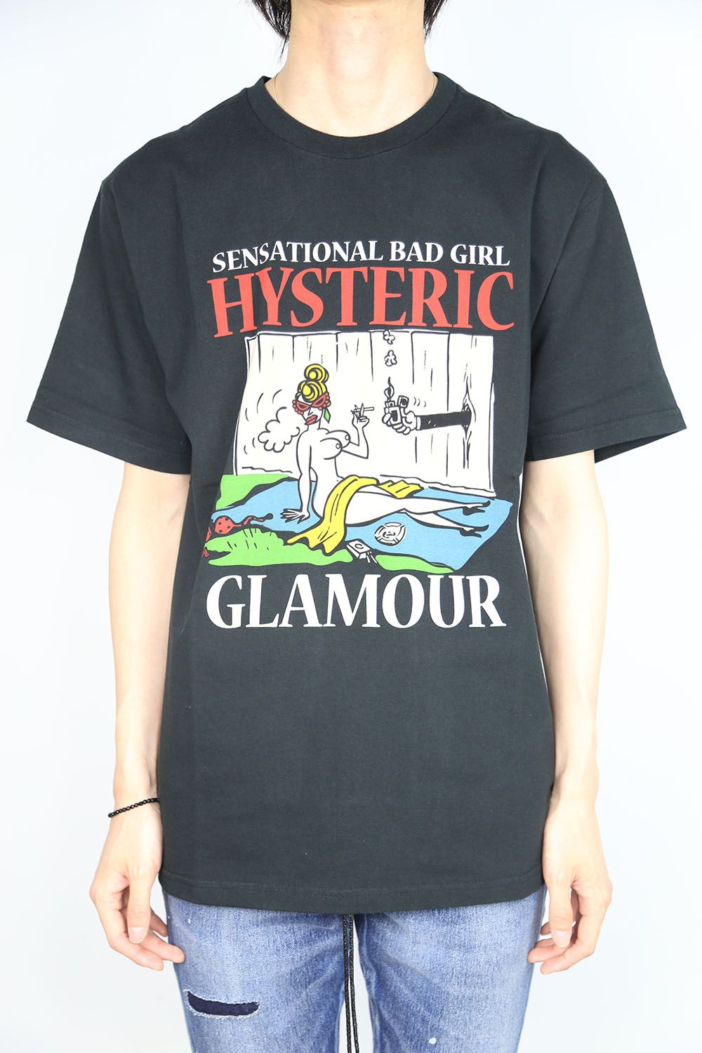 HYSTERIC GLAMOUR - MISS HYSTERIC GARDEN Tシャツ / ブラック | Tempt