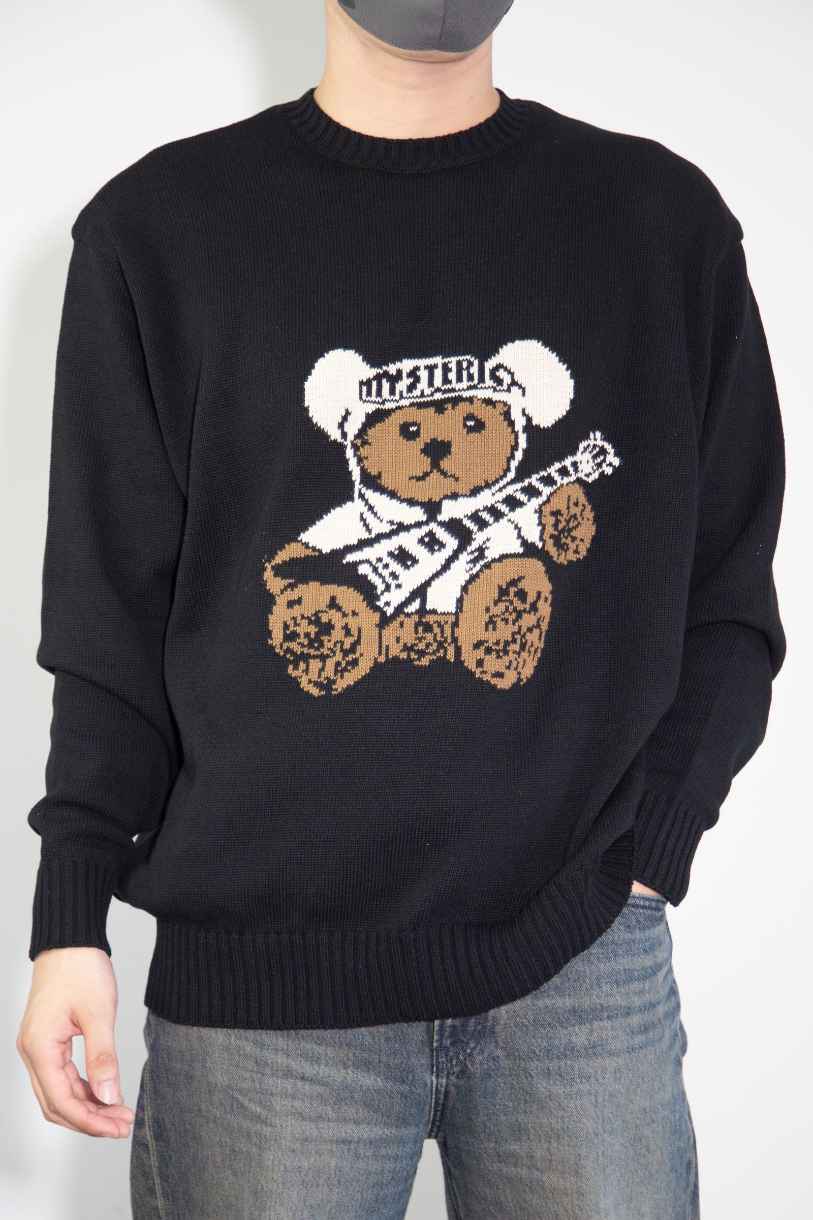 HYSTERIC GLAMOUR - HYSTERIC TEDDY FLYING Vジャカード セーター
