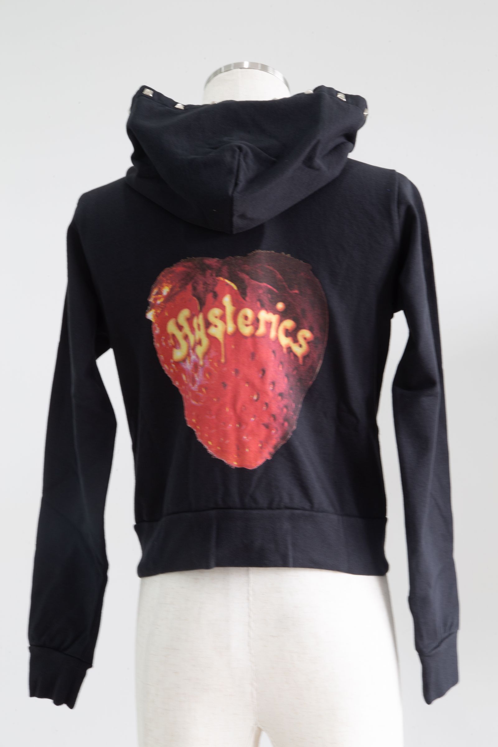 HYSTERIC GLAMOUR - SKULL BERRY ショート丈パーカー / ブラック | Tempt