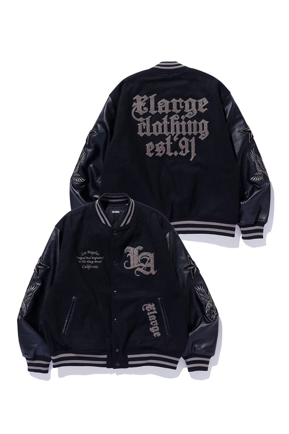 XLARGE - VARSITY JACKET / ブラック | Tempt