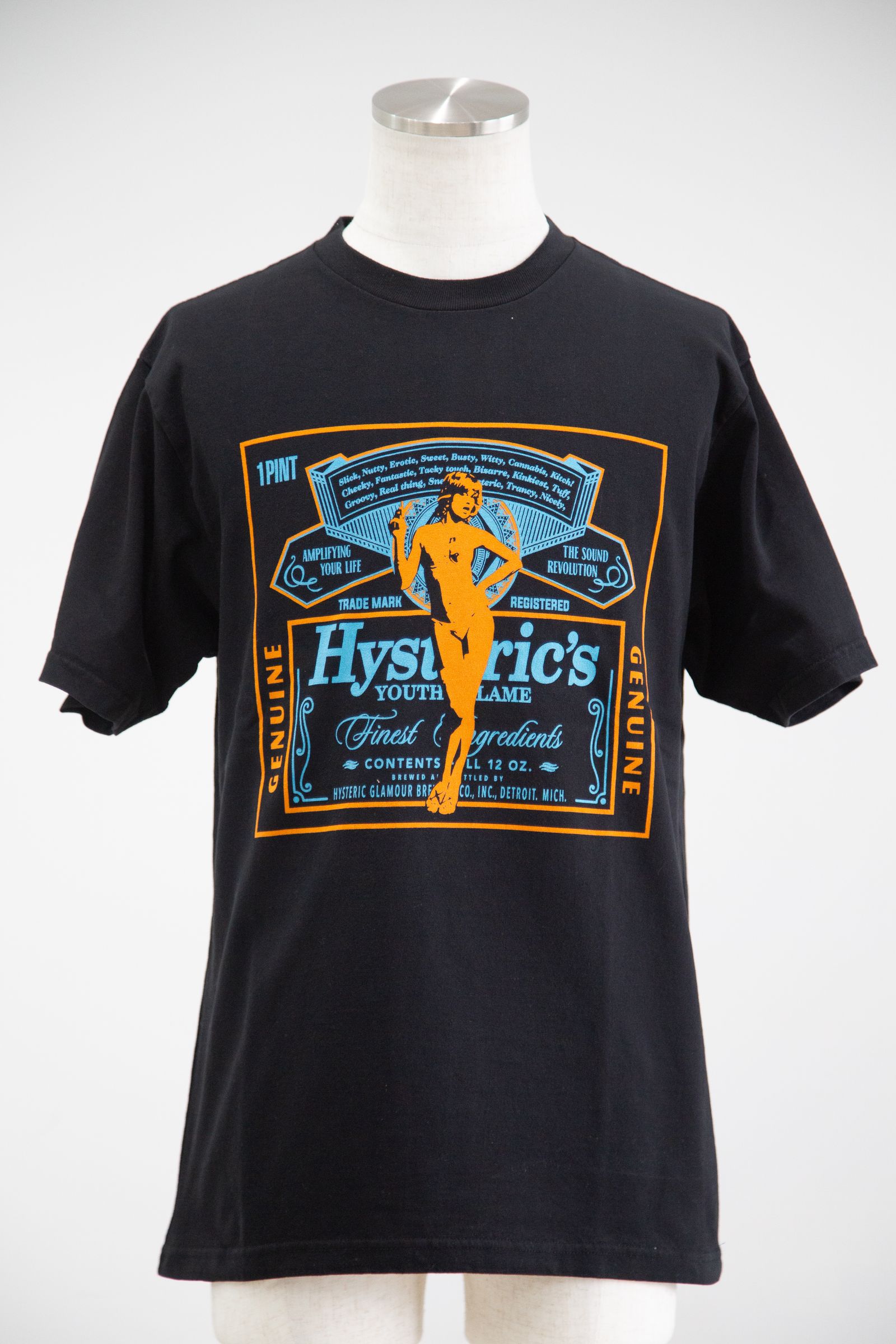 HYSTERIC GLAMOUR - HG LABEL Tシャツ / ブラック | Tempt