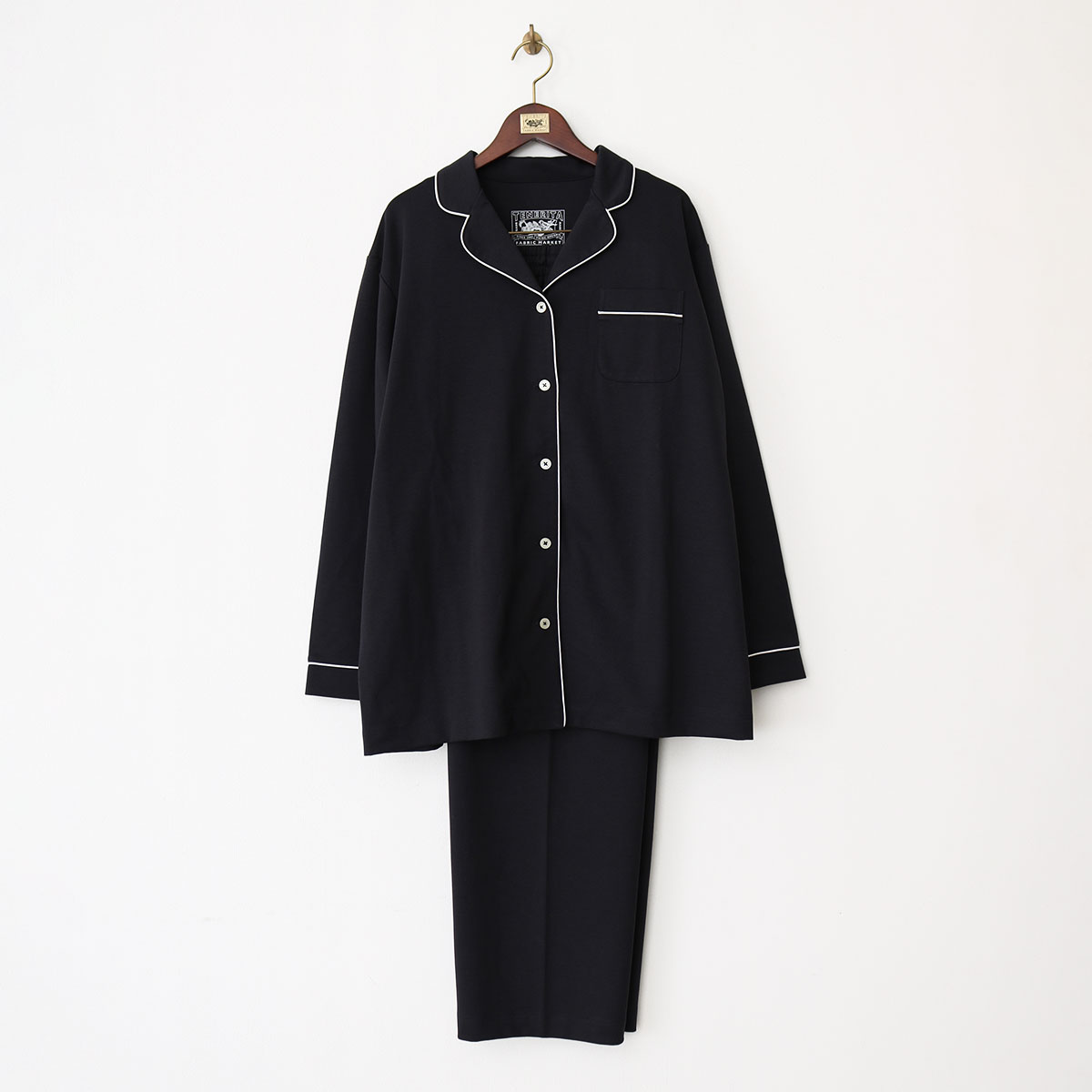 80/1ダブルジャージ レディースパジャマ(38(M) リーフグリーン